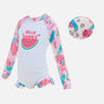 Little Surprise Box,One Piece Summer Watermelon print Swimwear +Swim Cap for Kids & Toddlers - LSB - SW - WATRMELN100