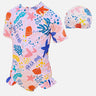 Little Surprise Box,Pink Shell Starfish Toddlers & Kids Swimwear +Swim Cap - LSB - SW - PNKSTARFSH100