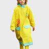 Little Surprise Box,Singing Giraffe Yellow,Mint Knee length Raincoat for Kids - 