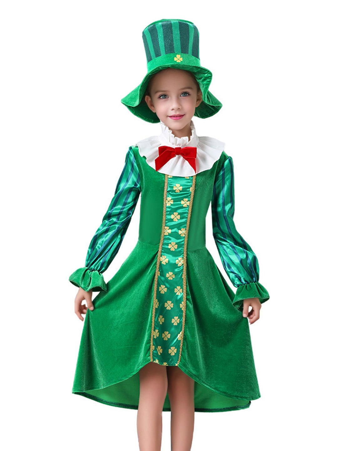 Little Surprise Box,St.Patricks Day costume for Girls,Kids Halloween Costume Dress Up - LSB - HWC - PATRICKGIRL - 4 - 6Y