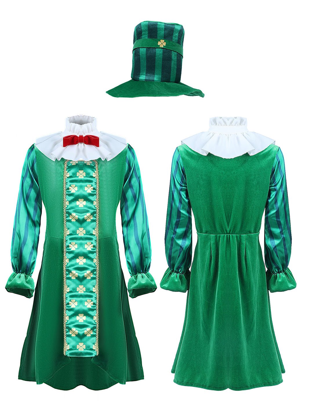 Little Surprise Box,St.Patricks Day costume for Girls,Kids Halloween Costume Dress Up - LSB - HWC - PATRICKGIRL - 4 - 6Y