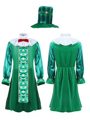 Little Surprise Box,St.Patricks Day costume for Girls,Kids Halloween Costume Dress Up - LSB - HWC - PATRICKGIRL - 4 - 6Y