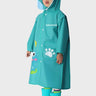Little Surprise Box,Teal froggy themed Knee length Raincoat for Kids - LSB - RC - TEALFROGGY - M