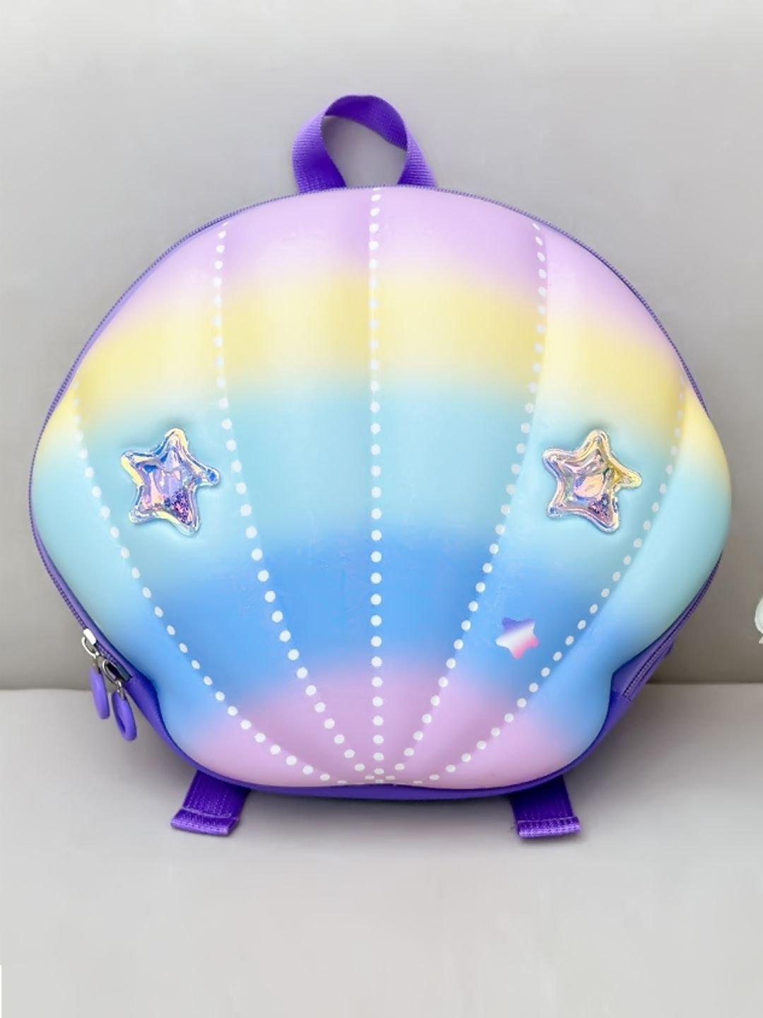 LittleSurprise Box, Mini Size Shell Nursey and Early school Backpack for Pre toddlers - LSB - BG - PURPLSHELL