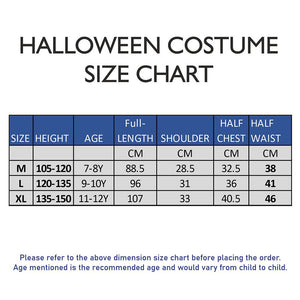 Long Black Cloak Witch , Kids Halloween Costume Fancy Dress Up - 7 - 8 Years Halloween