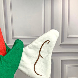 Long Elf Legs & Ears Felt Christmas Party Hat - 