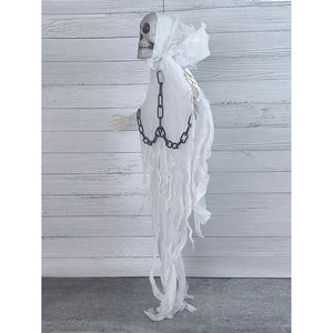Long Hanging Monochrome skeleton, White - Little Surprise BoxLong Hanging Monochrome skeleton, White