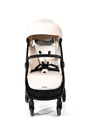 Loopie Hop Baby Stroller - Travel - Friendly Comfort - Ivory Marble Baby Stroller & Prams