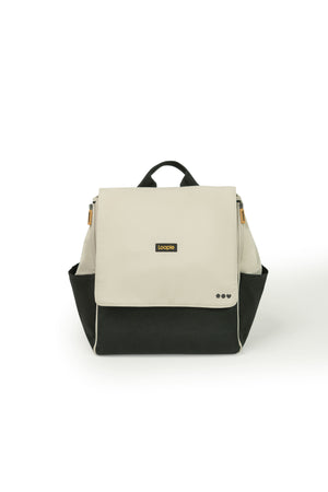 Loopie Robin Diaper Backpack 30L with Changing Mat - Ivory marble Diaper Bags