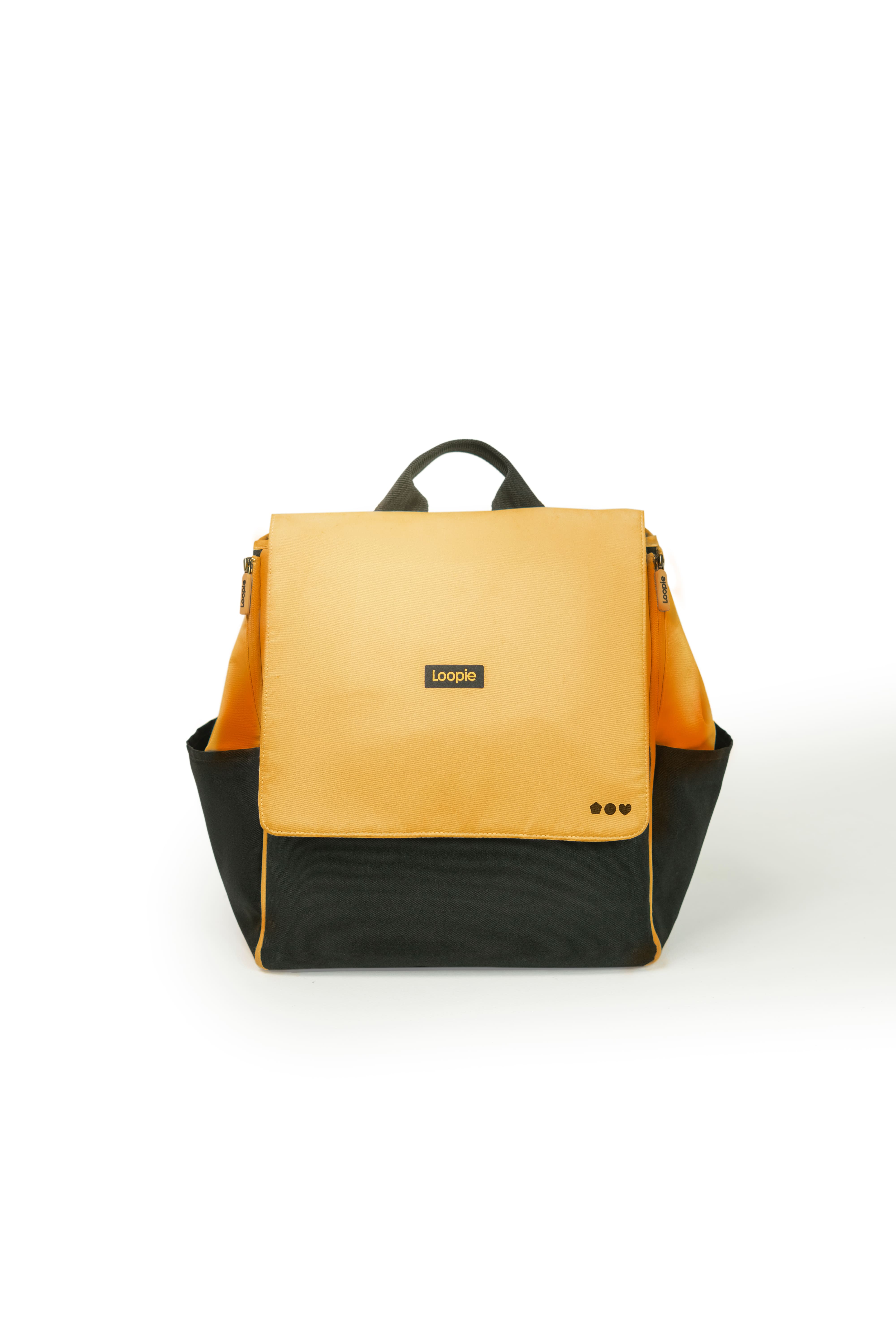 Loopie Robin Diaper Backpack 30L with Changing Mat - Sunset Orange Diaper Bags