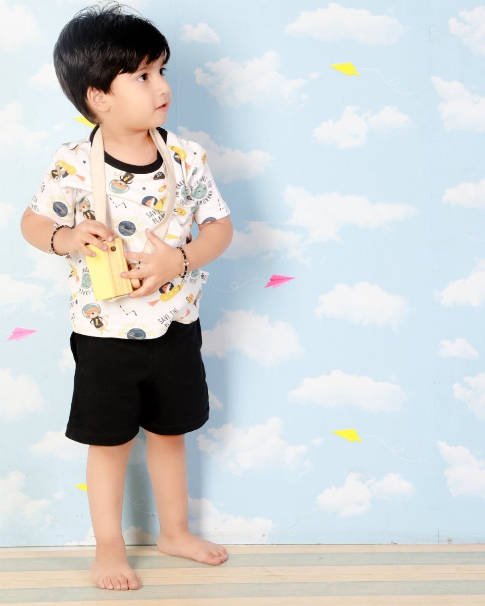 Lost In Space T-shirt with Shorts Boys Casual Set - KCW-LSIBS-6-12