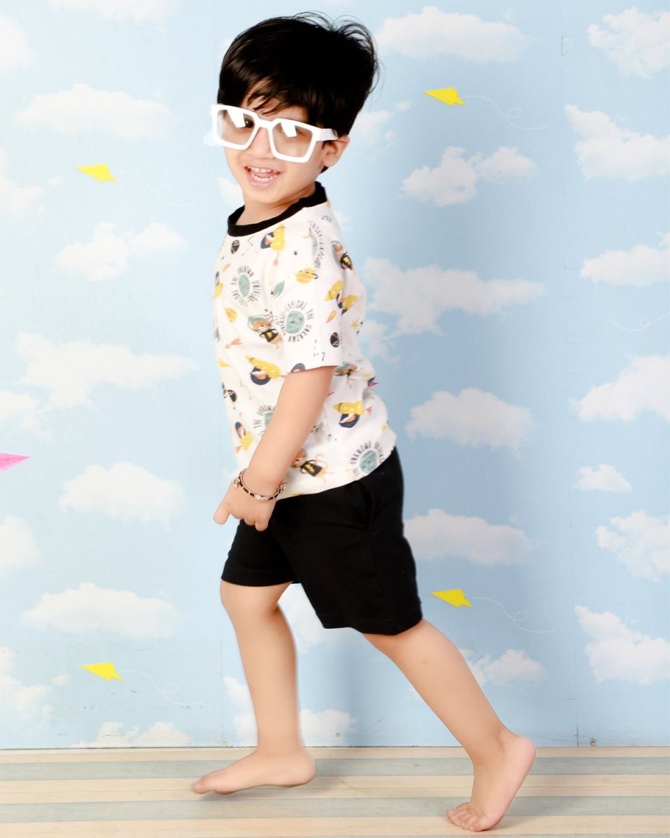 Lost In Space T-shirt with Shorts Boys Casual Set - KCW-LSIBS-6-12
