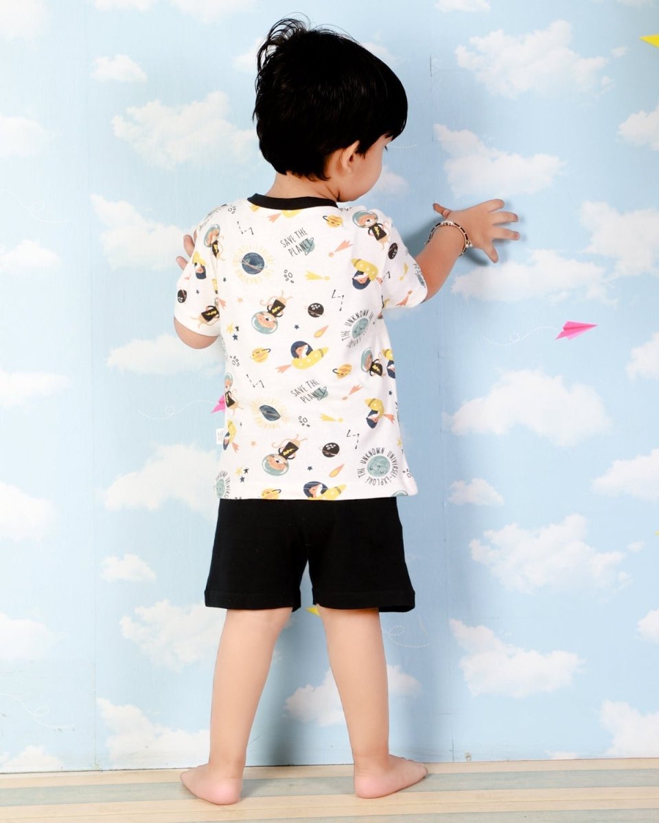 Lost In Space T-shirt with Shorts Boys Casual Set - KCW-LSIBS-6-12