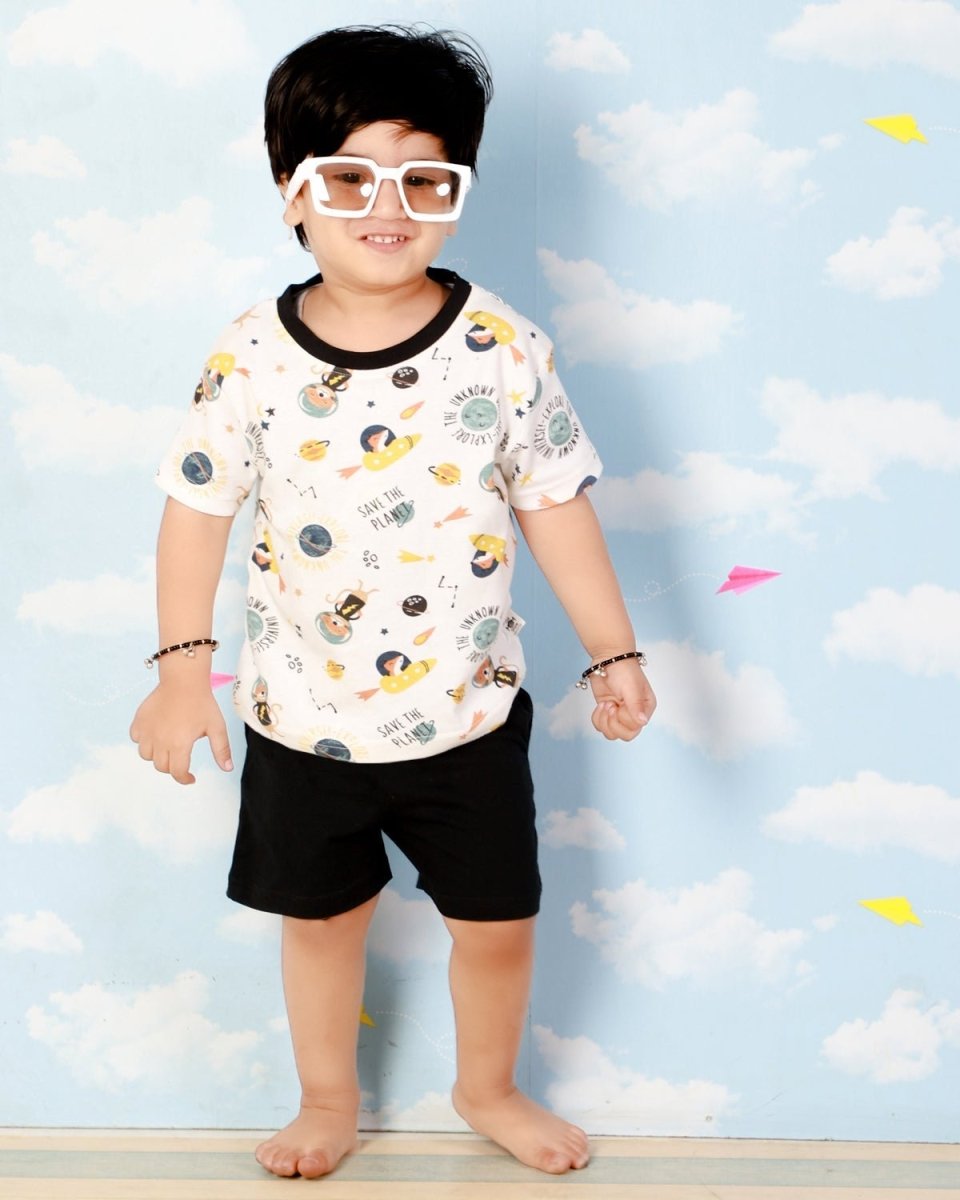 Lost In Space T-shirt with Shorts Boys Casual Set - KCW-LSIBS-6-12