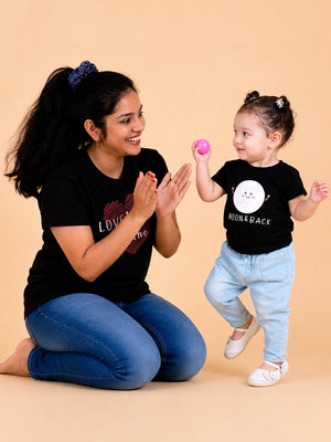 Love You To The Moon Matching Family T Shirts - Combo Of 2 - Twinning Combo