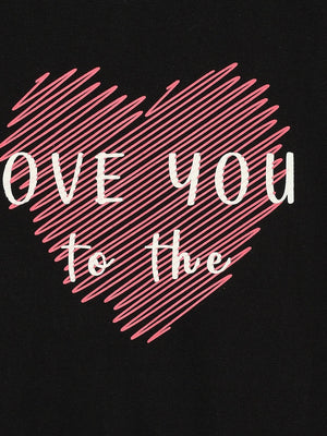 Love You To The Moon Matching Family T Shirts- Set Of 2 - Twinning Combo
