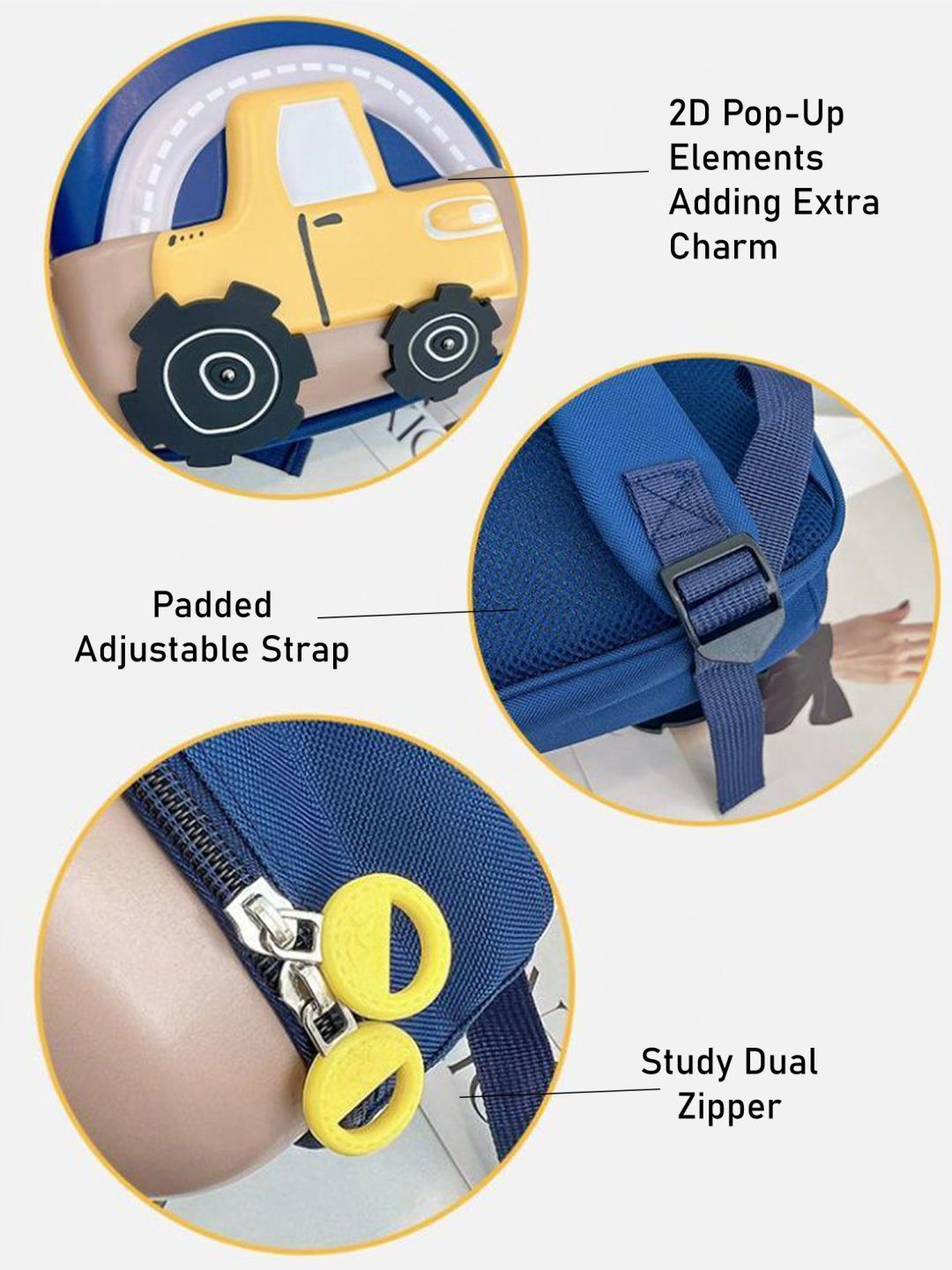 Little Surprise Box, Mini Size Car Nursery and Early School Backpack for Pre Toddlers