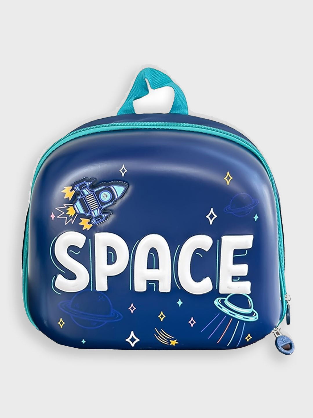 Little Surprise Box, Mini Size Blue Space Craft Nursery and Early School Backpack