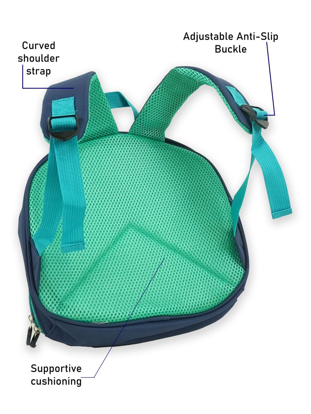 Little Surprise Box, Mini Size Blue Space Craft Nursery and Early School Backpack
