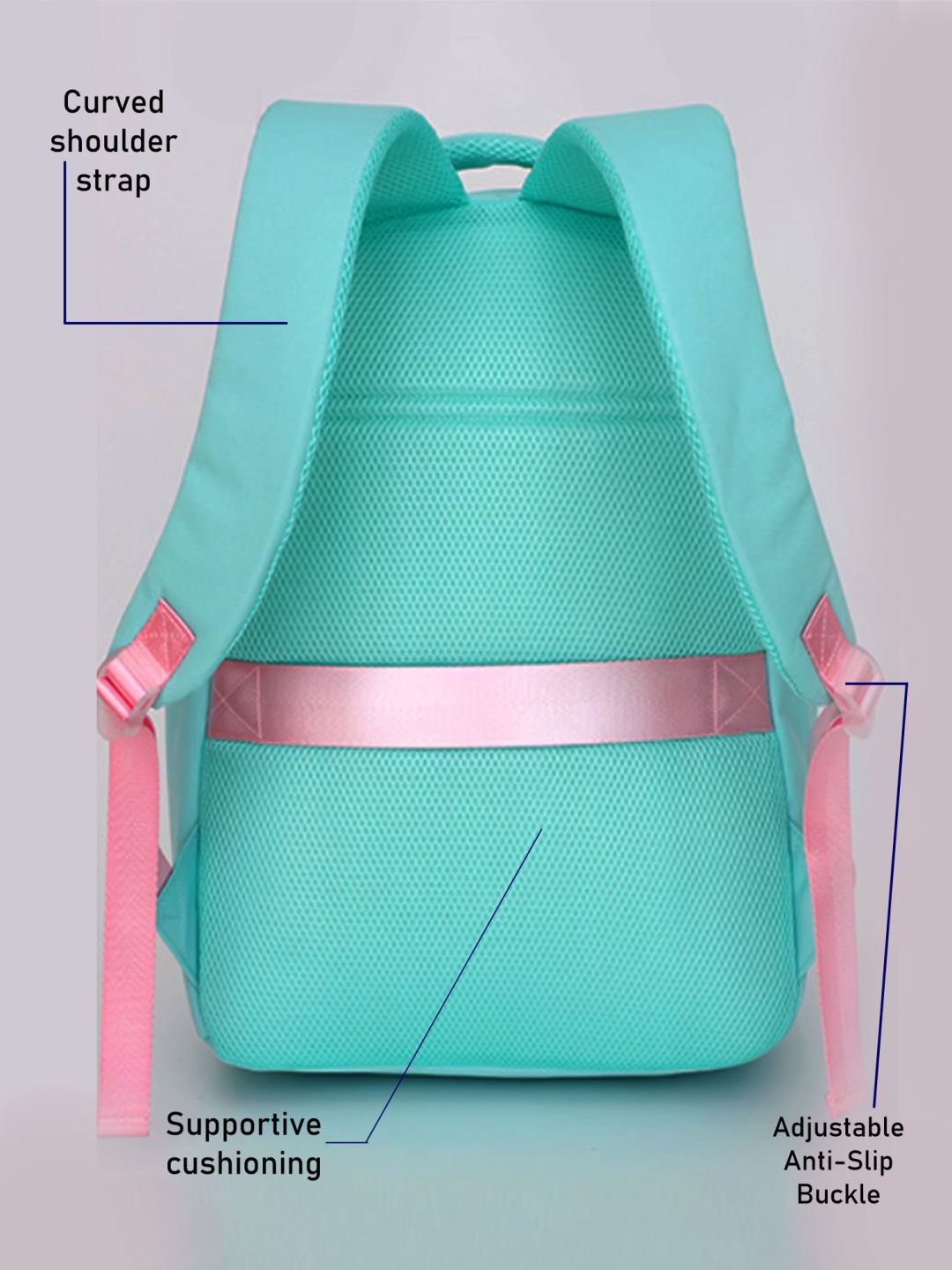 Little Surprise Box, 3pcs Mini Heart Matching Backpack, Lunch Bag and Stationery Pouch