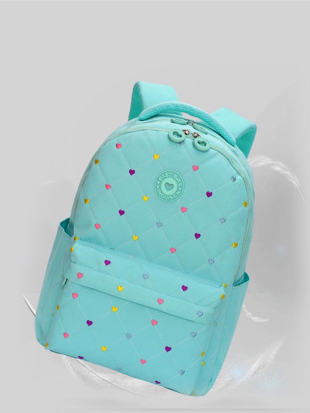 Little Surprise Box, 3pcs Mini Heart Matching Backpack, Lunch Bag and Stationery Pouch