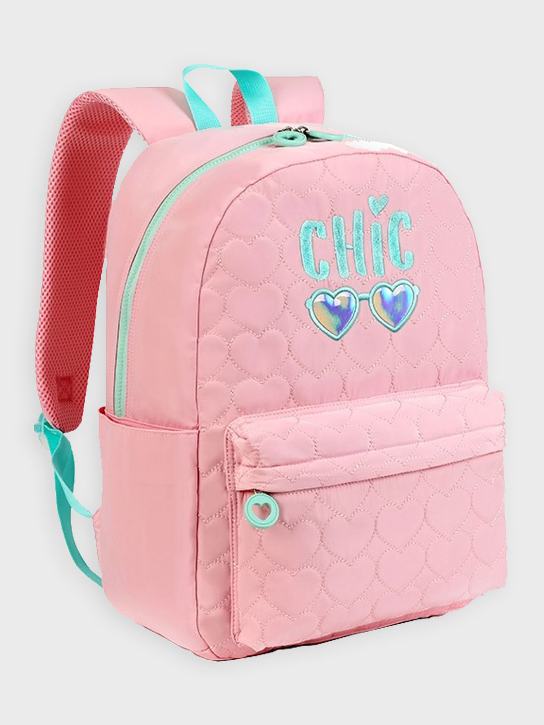 Little Surprise Box, 3pcs Pink Cool Glasses Matching Backpack, Lunch Bag and Stationery Pouch