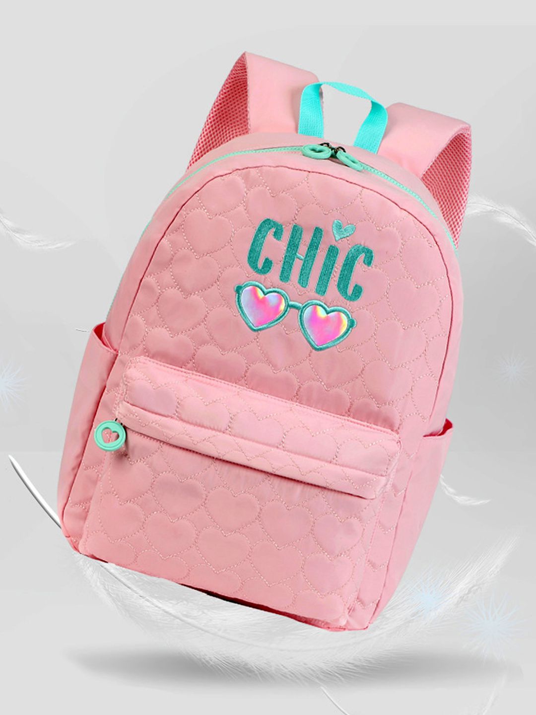 Little Surprise Box, 3pcs Pink Cool Glasses Matching Backpack, Lunch Bag and Stationery Pouch