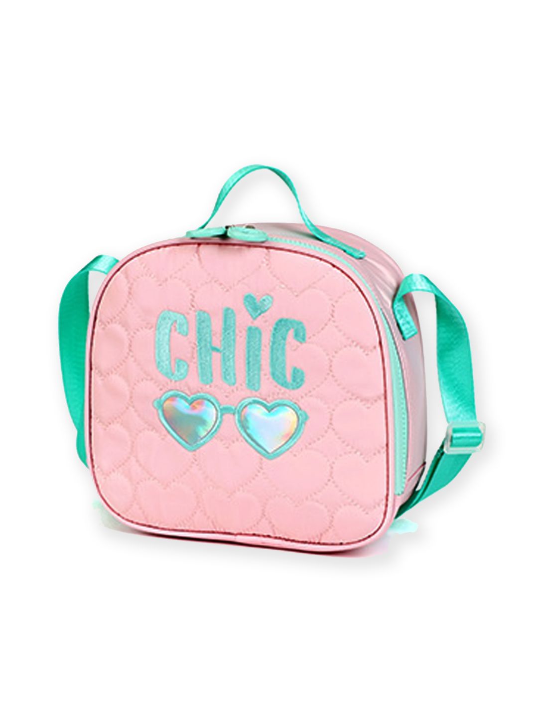 Little Surprise Box, 3pcs Pink Cool Glasses Matching Backpack, Lunch Bag and Stationery Pouch