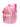 Little Surprise Box, 3pcs Shiny Pink Star Matching Backpack, Lunch Bag and Stationery Pouch