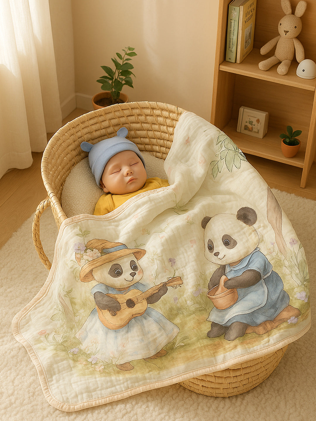 Little Surprise Box Breathable Pure Muslin cotton Blanket for Infants