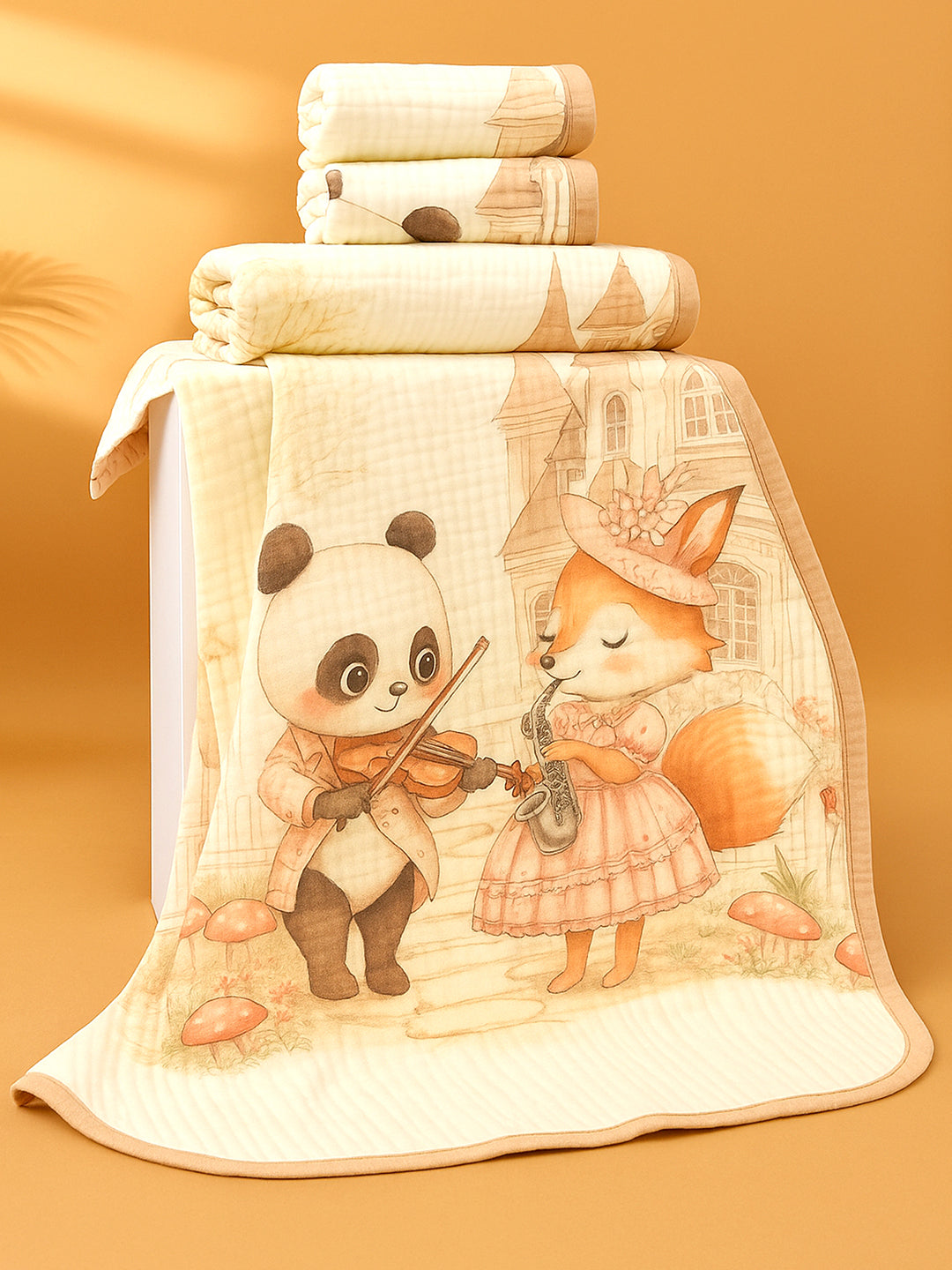 Little Surprise Box Breathable Pure Muslin cotton Blanket for Infants