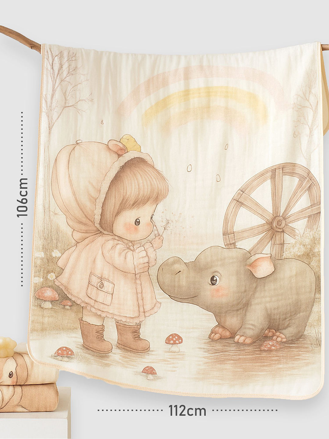 Little Surprise Box Breathable Pure Muslin cotton Blanket for Infants