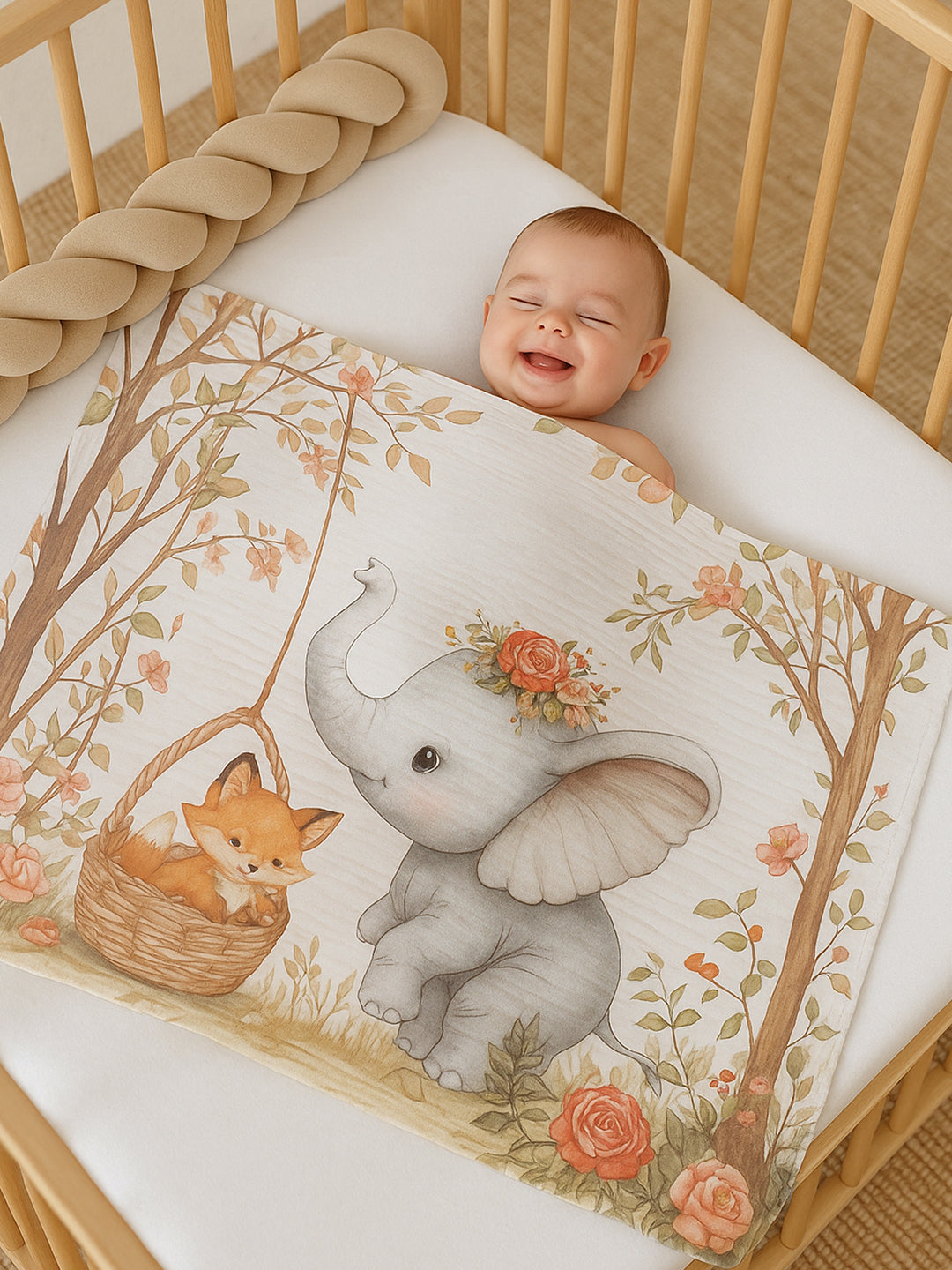 Little Surprise Box Breathable Pure Muslin cotton Blanket for Infants