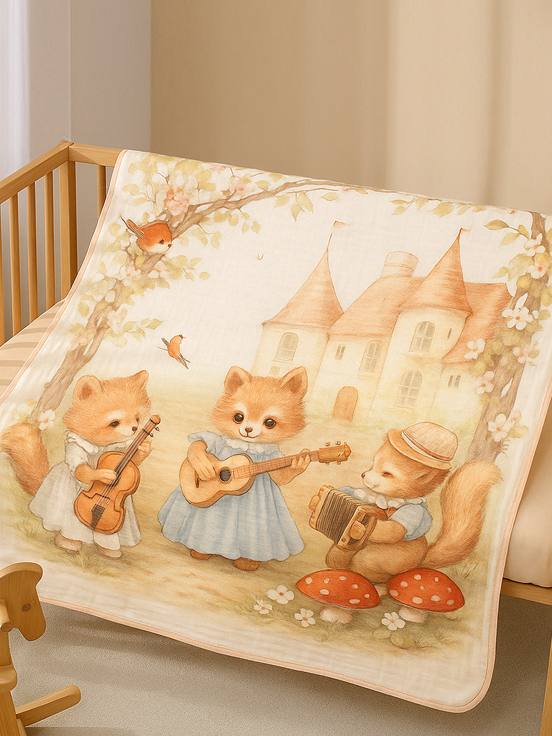 Little Surprise Box Breathable Pure Muslin cotton Blanket for Infants