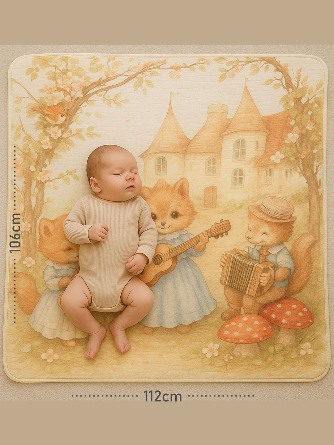 Little Surprise Box Breathable Pure Muslin cotton Blanket for Infants