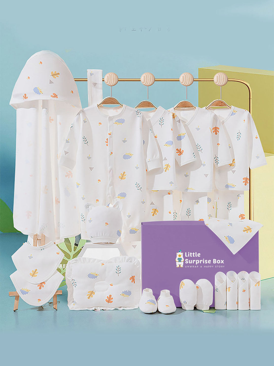 Little Surprise Box 20 Pcs Newborn Baby Girl/ Boy All Season Wear Gift Hamper Box