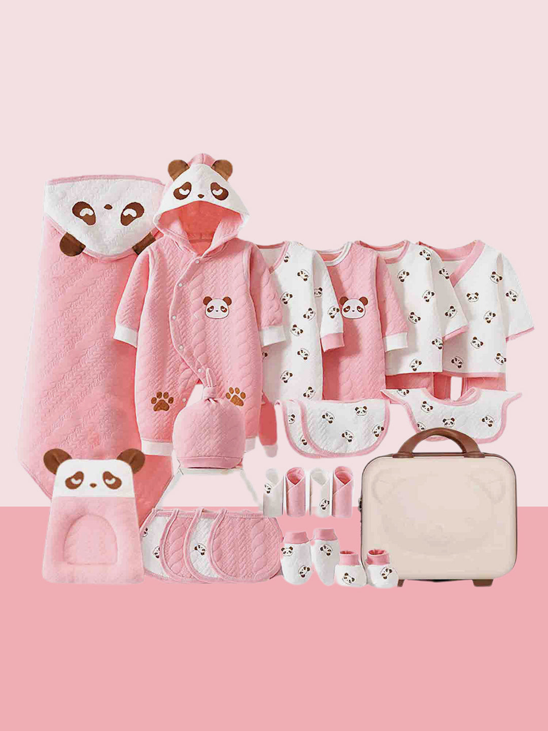 Little Surprise Box 27 Pcs Newborn Baby Girl/ Boy All Season Wear Gift Hamper With Suitcase