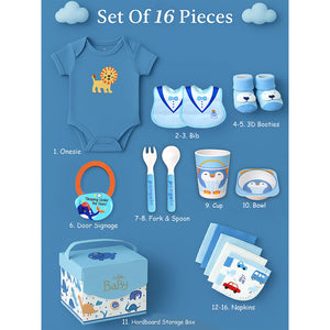 Little Surprise Box, 16pcs Newborn Hamper/Gift Box for Baby Girl - The Mom Store