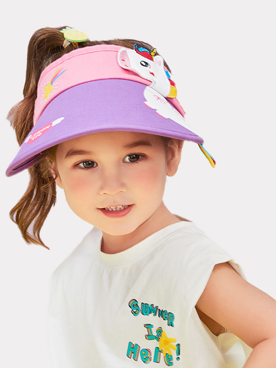 Little Surprise Box Cotton Animal theme Visor Hat for Kids & Toddlers