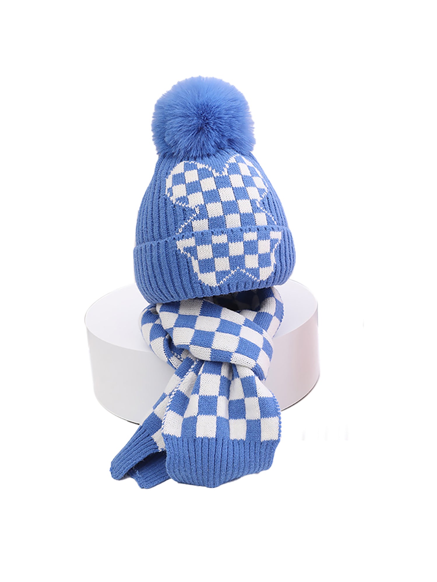 Little Surprise Box Winter Cap Beanie & matching Neck Muffler 2pcs Set