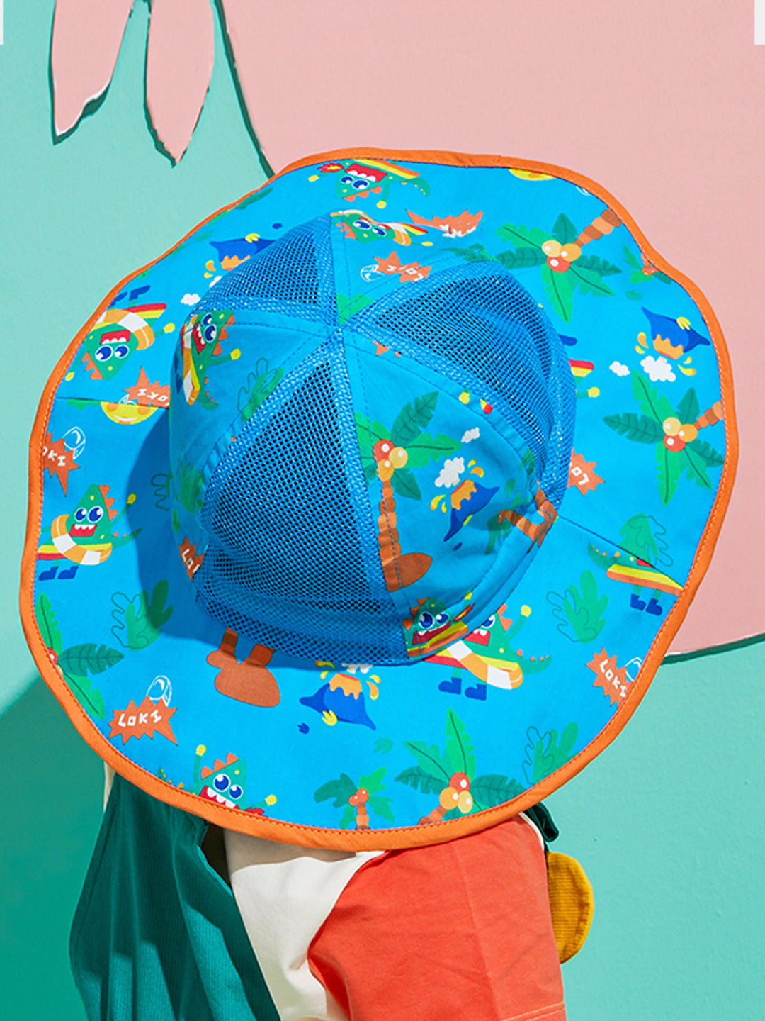 Little Surprise Box Fun Print breathable Net wide brim Sun Hat for Kids& Toddlers