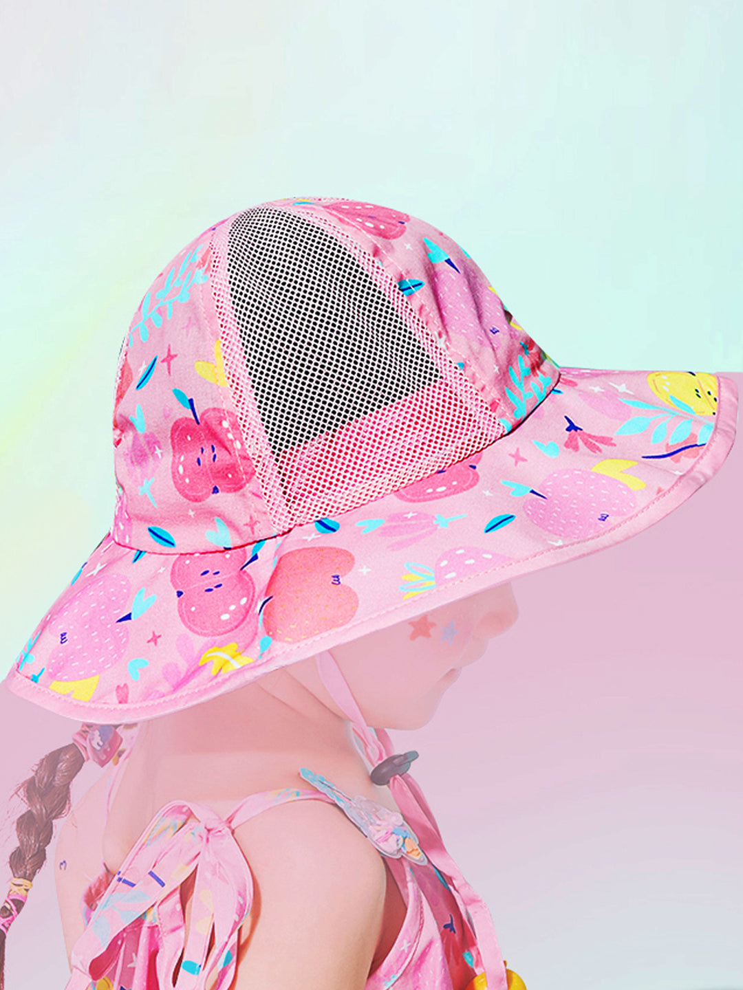 Little Surprise Box Fun Print breathable Net wide brim Sun Hat for Kids& Toddlers