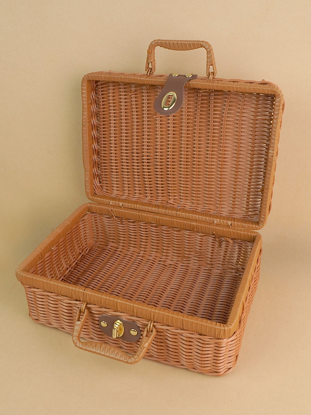 Little Surprise Box Cane Basket for Storage and Travel