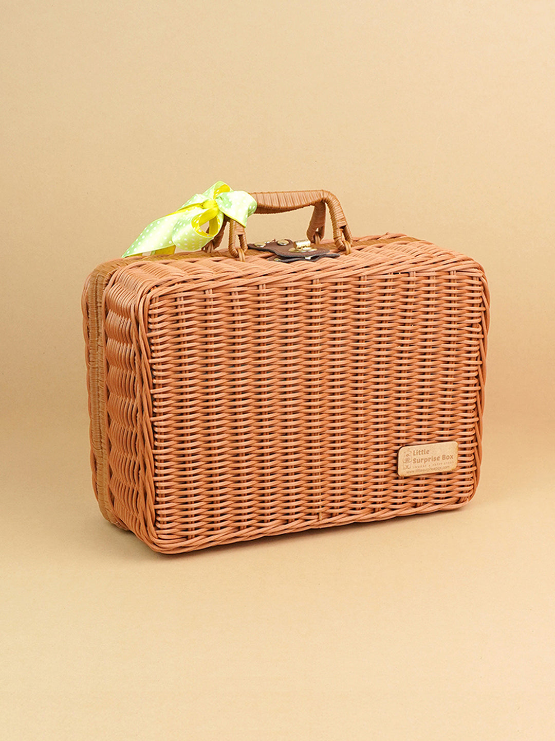 Little Surprise Box Cane Basket for Storage and Travel