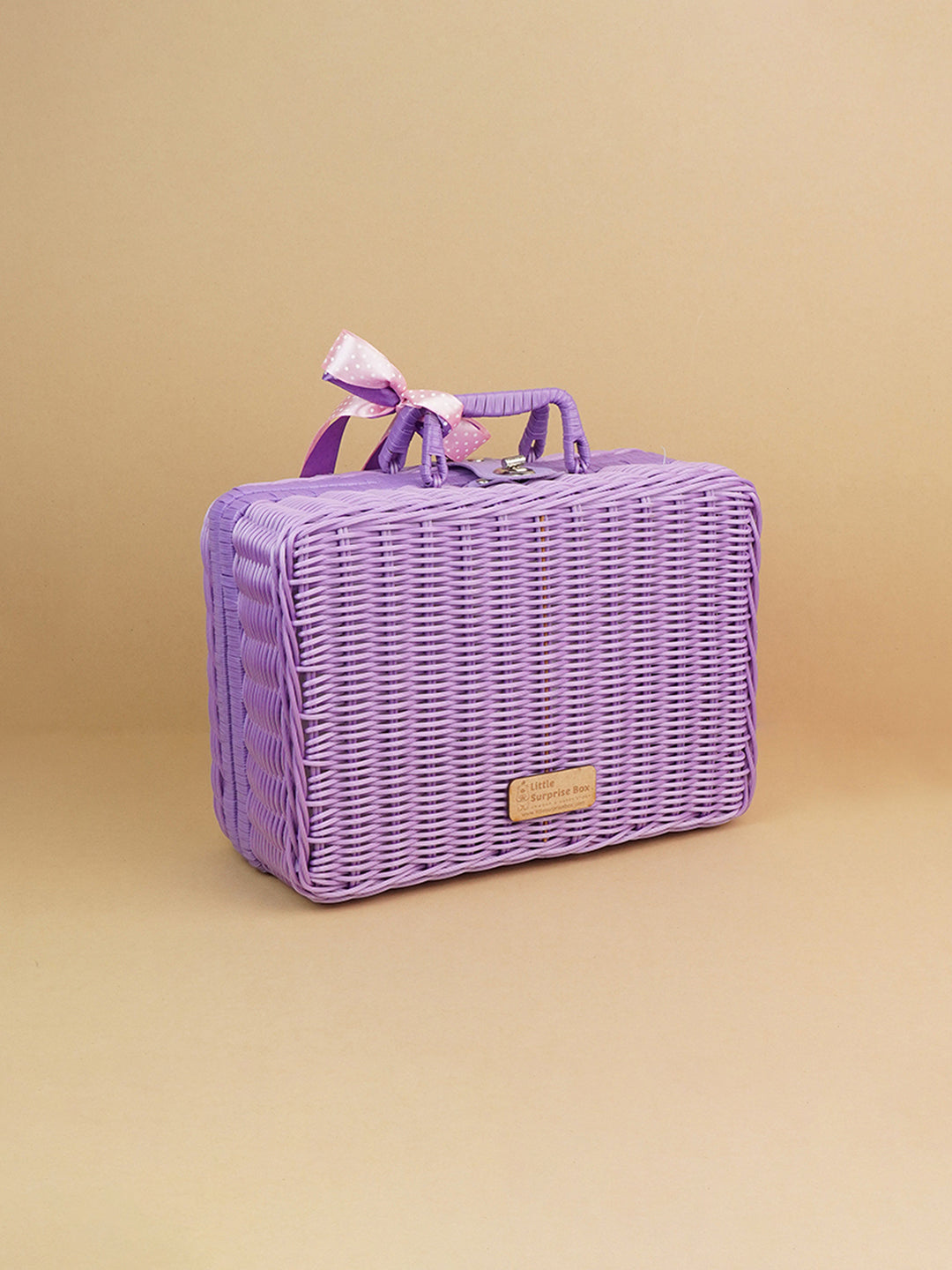 Little Surprise Box Cane Basket for Storage and Travel