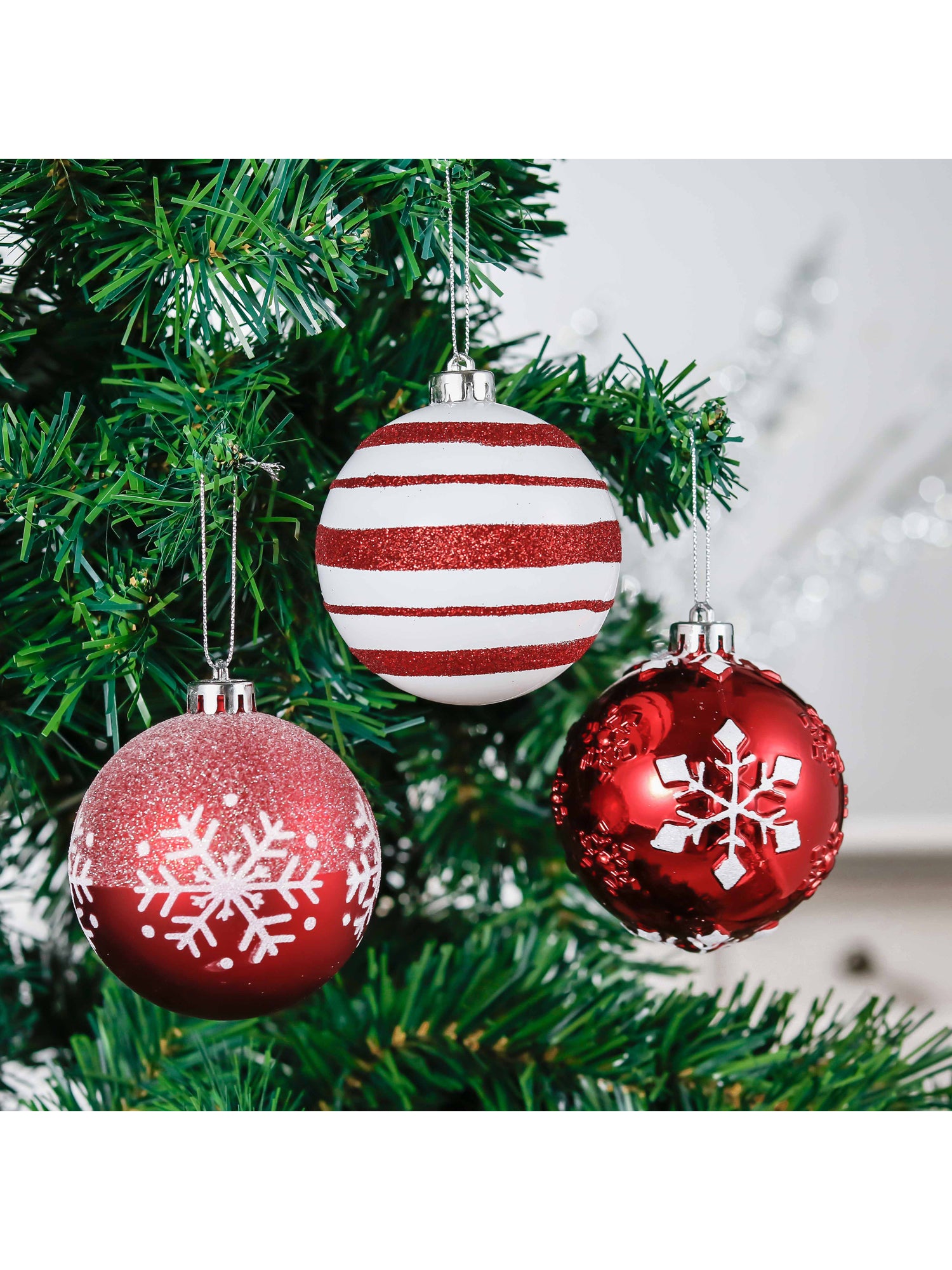 Little Surprise Box, 16 pcs Christmas Ball Tree ornaments XMAS Decoration Set