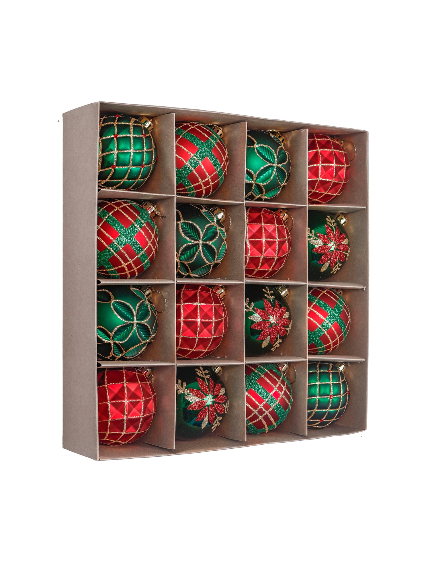 Little Surprise Box, 16 pcs Christmas Ball Tree ornaments XMAS Decoration Set