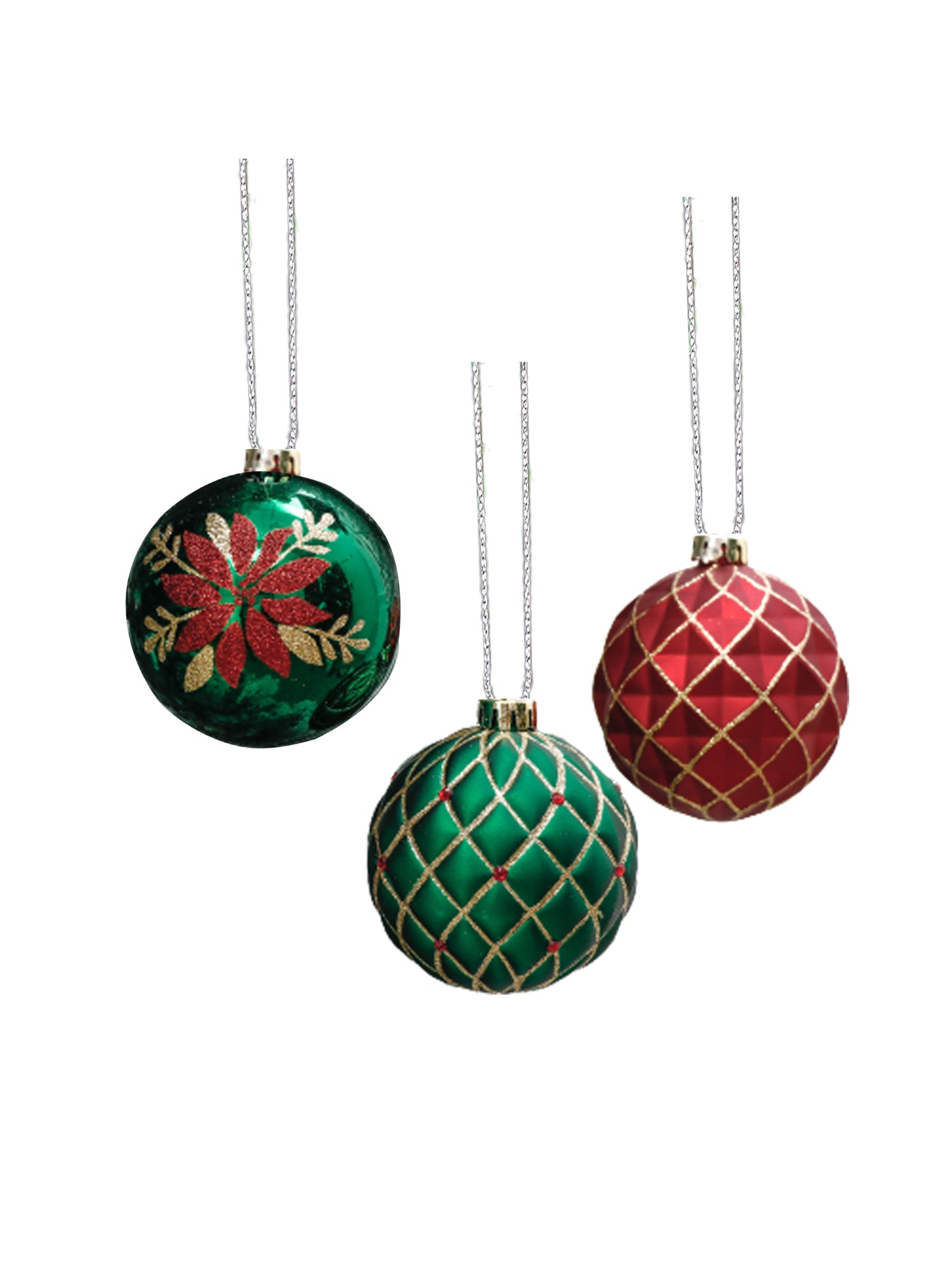 Little Surprise Box 16pcs Christmas Balls Tree hanging Ornaments Xmas Decoration set.