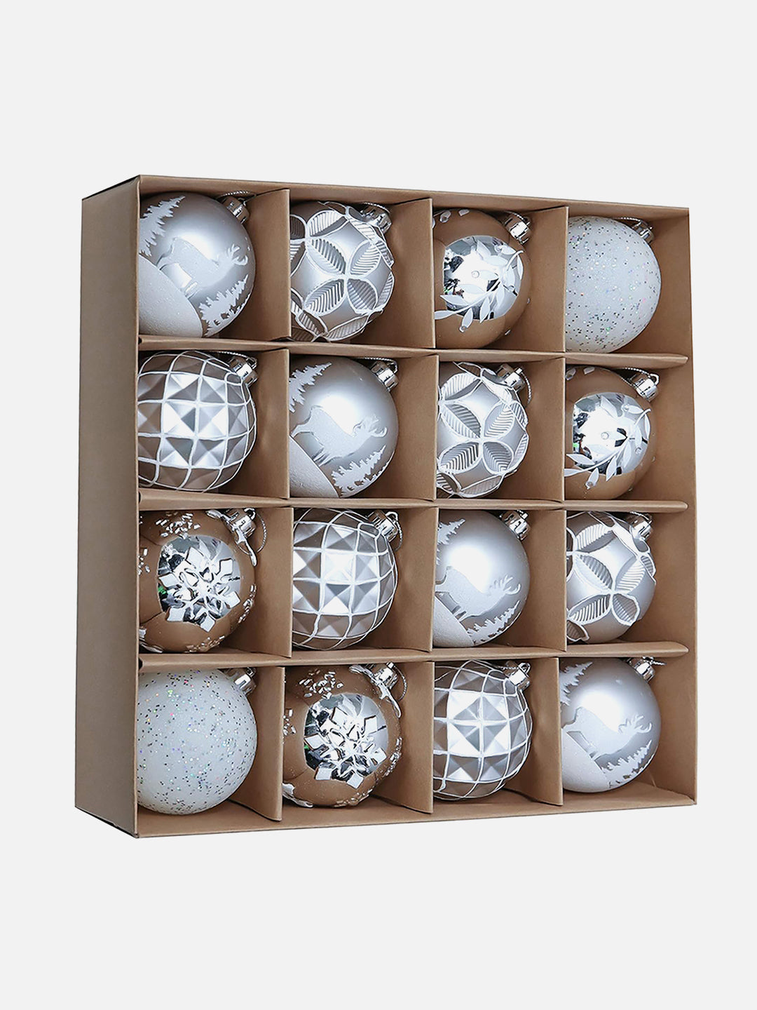 Little Surprise Box, 16 pcs Christmas Ball Tree ornaments XMAS Decoration Set