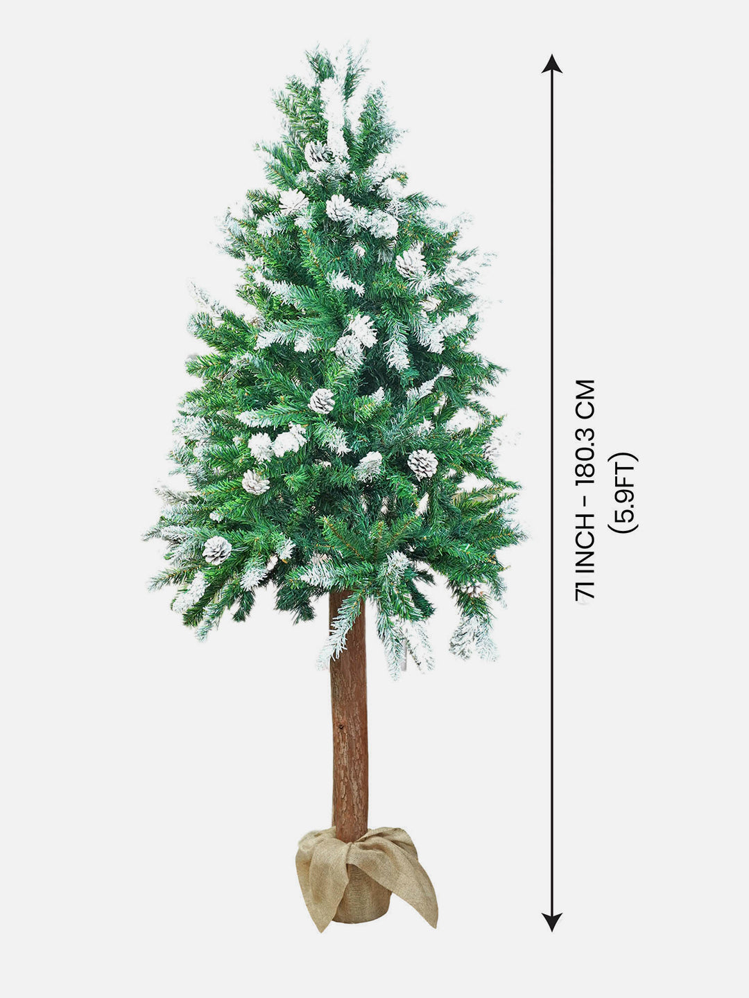 Little Surprise Box, 5.8 feet Wooden Bark Christmas Tree Christmas Décor